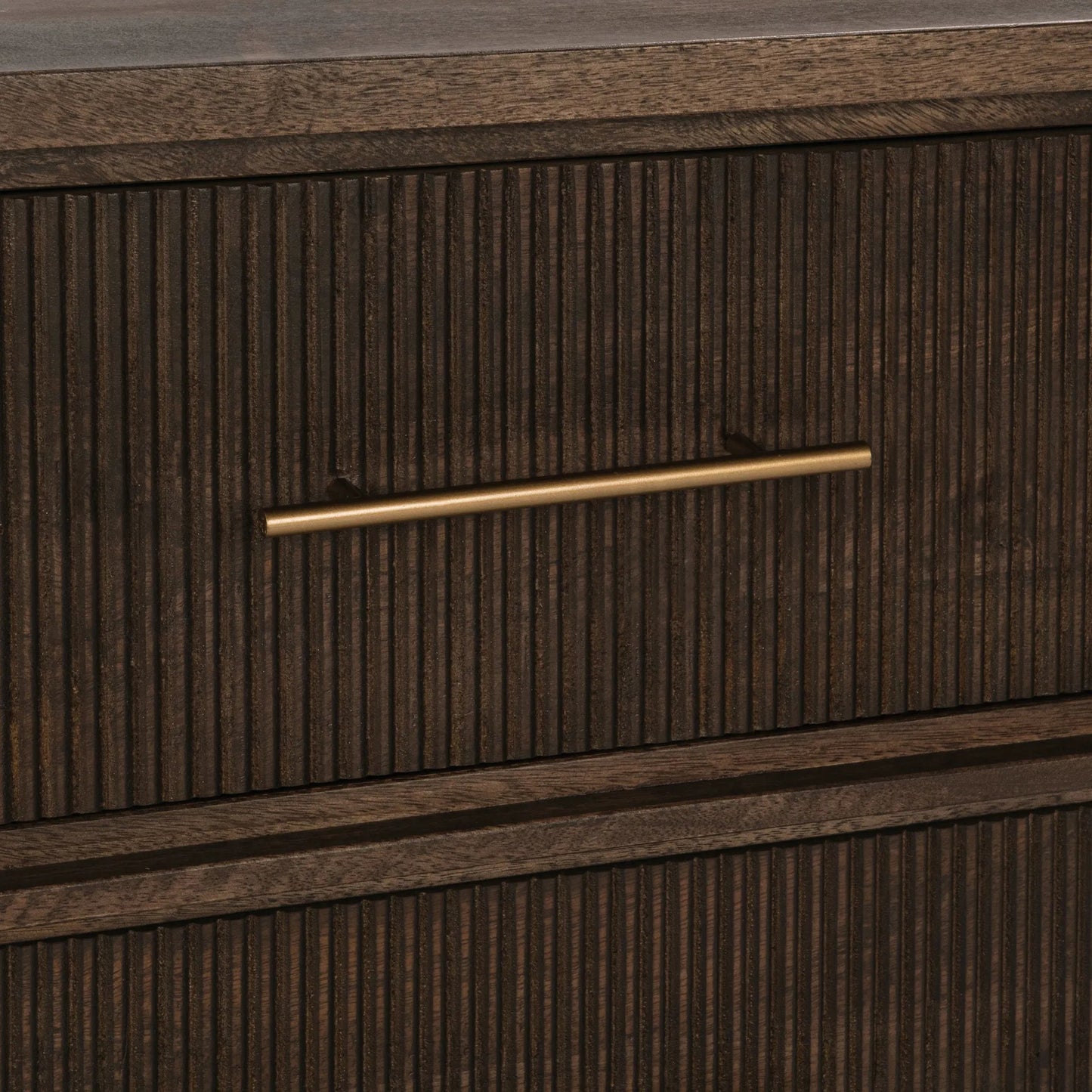 009 SI-2353758 | Closeup | Westlake 2-Drawer Mango Wood Nightstand by Classic Home. Made from mango wood in a traditional style.