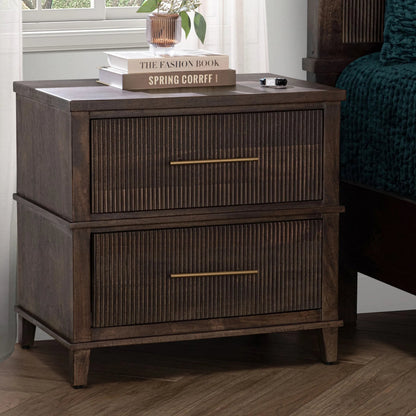 Westlake 2-Drawer Mango Wood Nightstand by Classic Home. Made from mango wood in a traditional style.