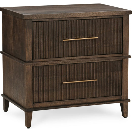 Westlake 2-Drawer Mango Wood Nightstand by Classic Home. Made from mango wood in a unique style.