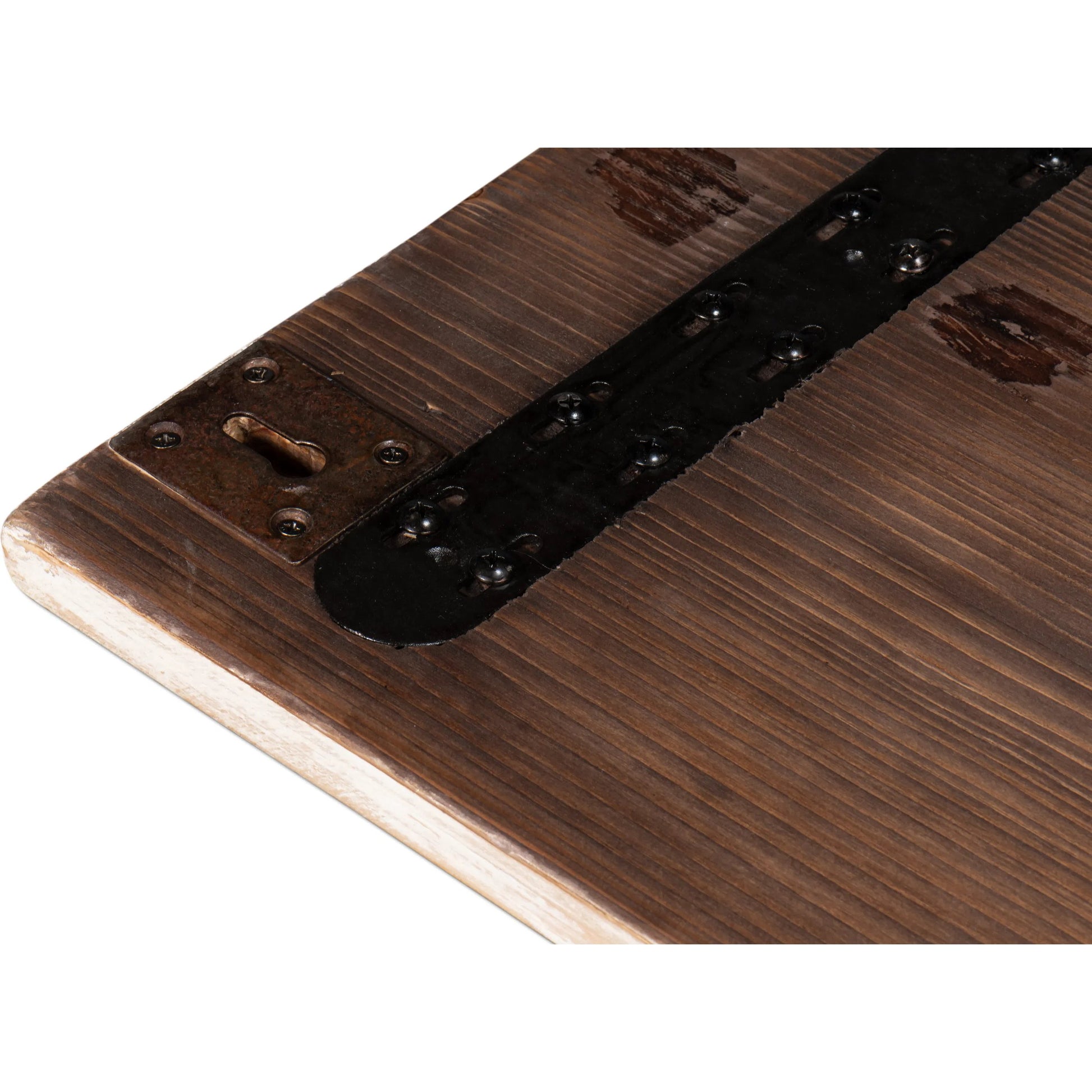 Rupert Carved Panel by Sarreid Ltd. in natural. Made from reclaimed pine wood in a rustic style.