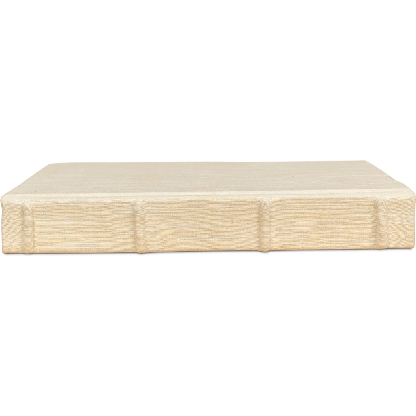 009 SI-2238628 | Additional Silo | Ecru Linen Books by Sarreid Ltd. in ivory. Made from linen in a unique style.