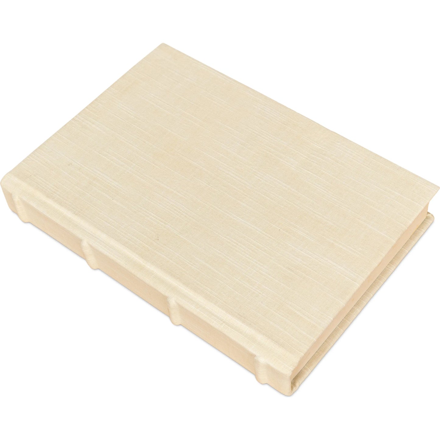 004 SI-2238628 | Additional Silo | Ecru Linen Books by Sarreid Ltd. in ivory. Made from linen in a unique style.