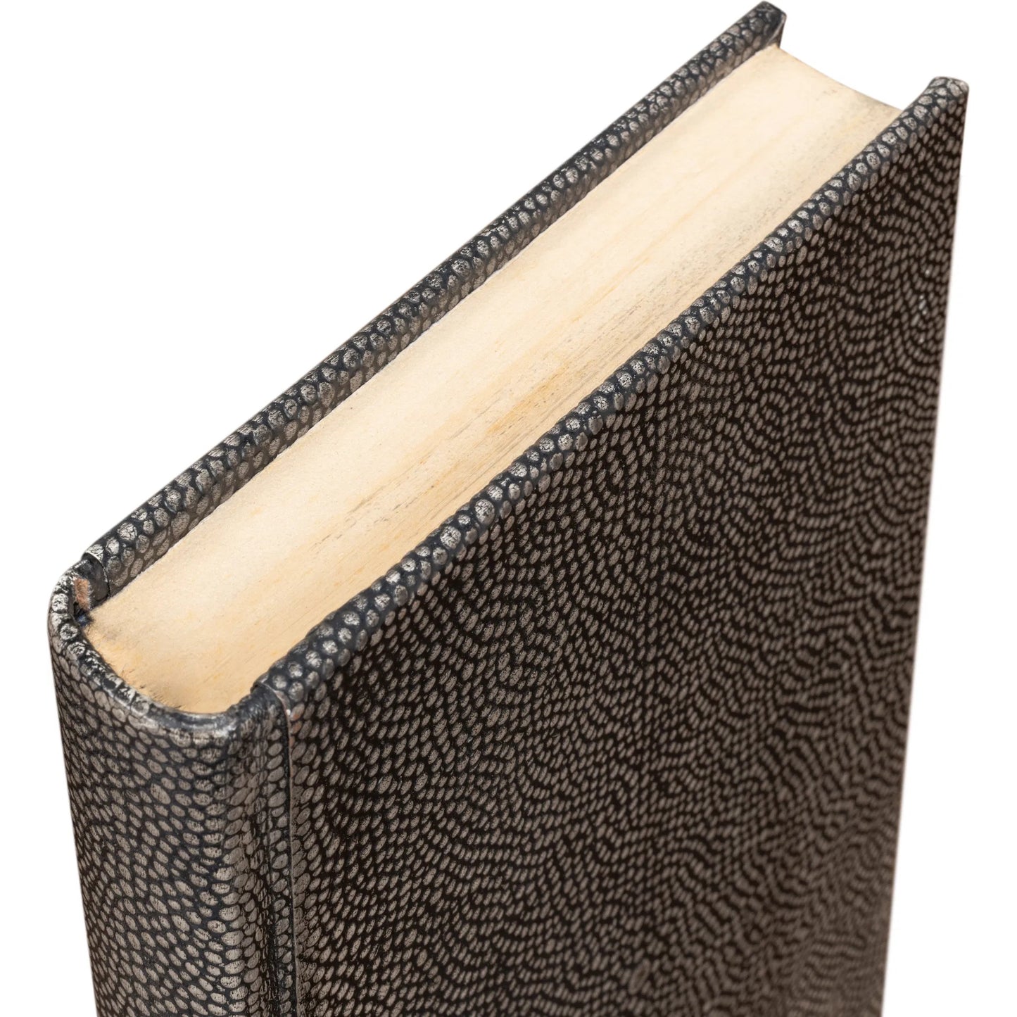 046 SI-2238633 | Additional Silo | Shagreen Books by Sarreid Ltd.. Made from shagreen leather, paper in a eclectic & global style.