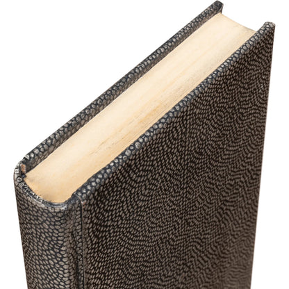 Shagreen Books by Sarreid Ltd.. Made from shagreen leather, paper in a eclectic & global style.