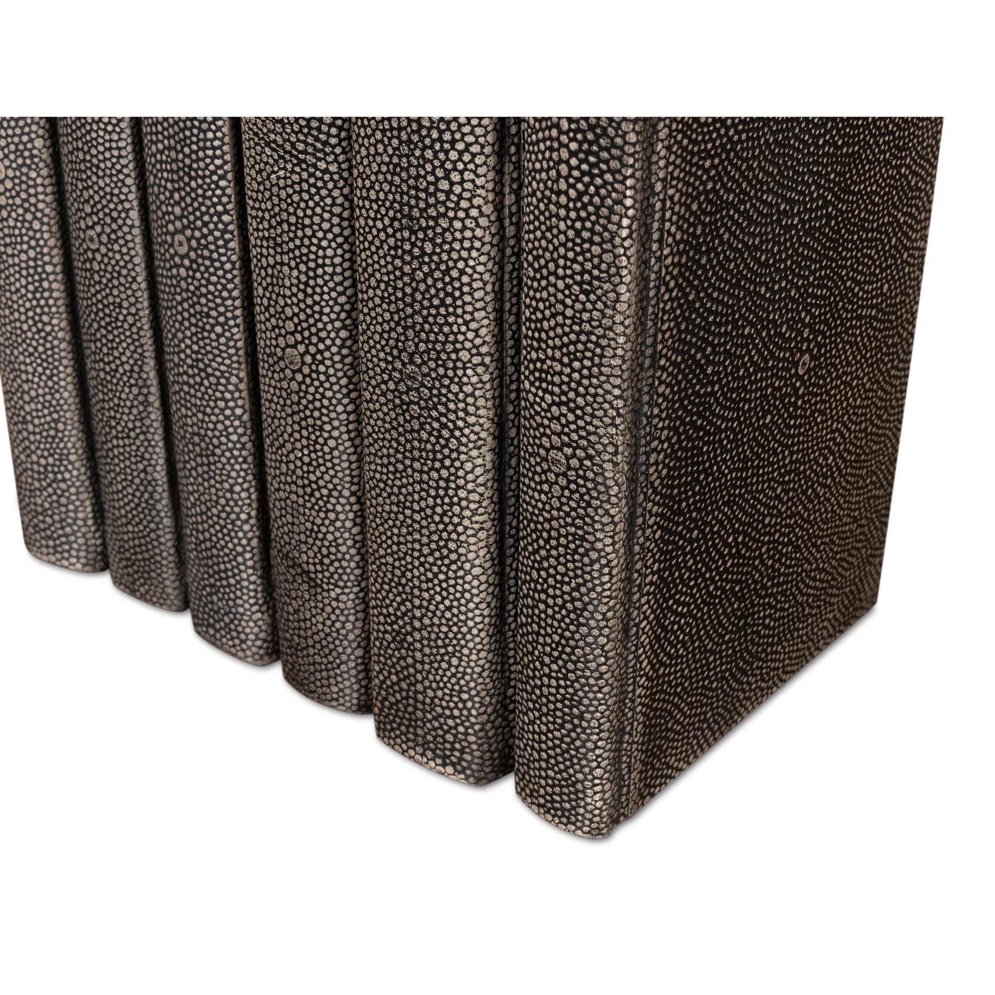 Shagreen Books by Sarreid Ltd.. Made from shagreen leather, paper in a eclectic & global style.