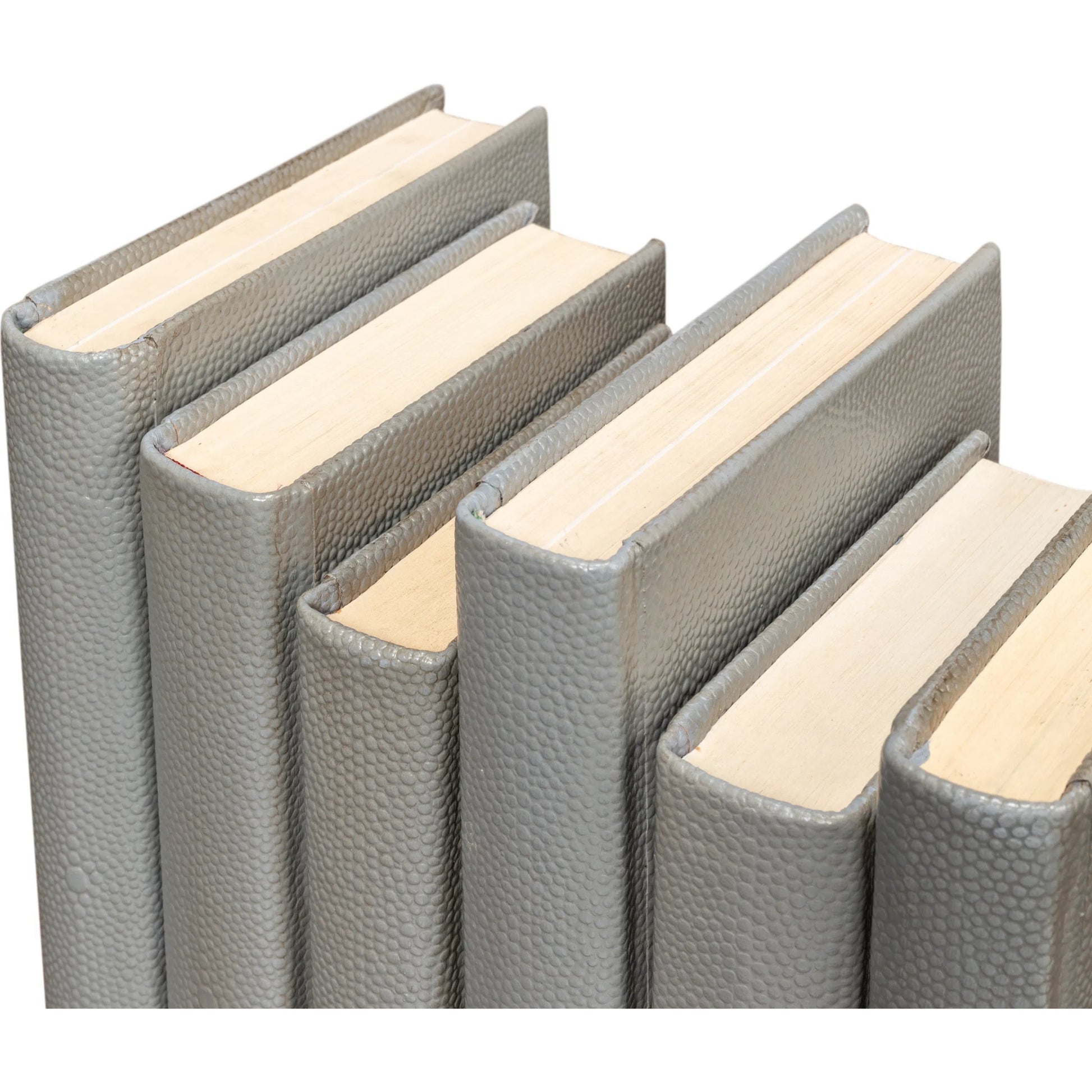 Shagreen Books by Sarreid Ltd.. Made from shagreen leather, paper in a eclectic & global style.
