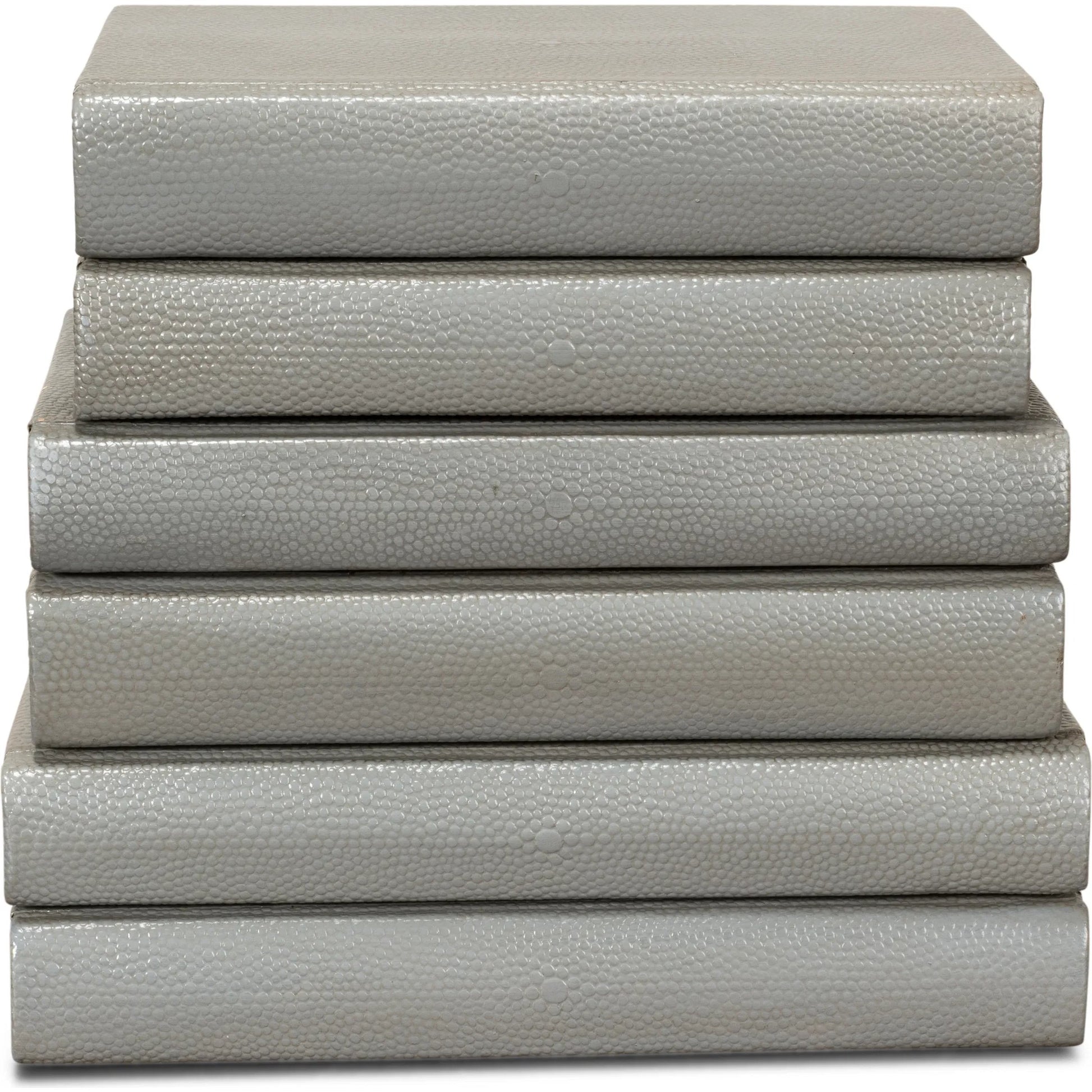 Shagreen Books by Sarreid Ltd.. Made from shagreen leather, paper in a eclectic & global style.