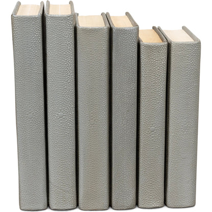 Shagreen Books by Sarreid Ltd.. Made from shagreen leather, paper in a eclectic & global style.