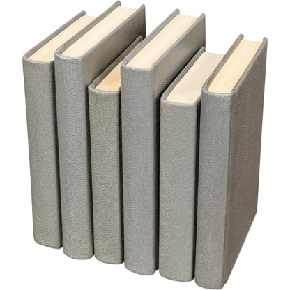 Shagreen Books by Sarreid Ltd.. Made from shagreen leather, paper in a eclectic & global style.