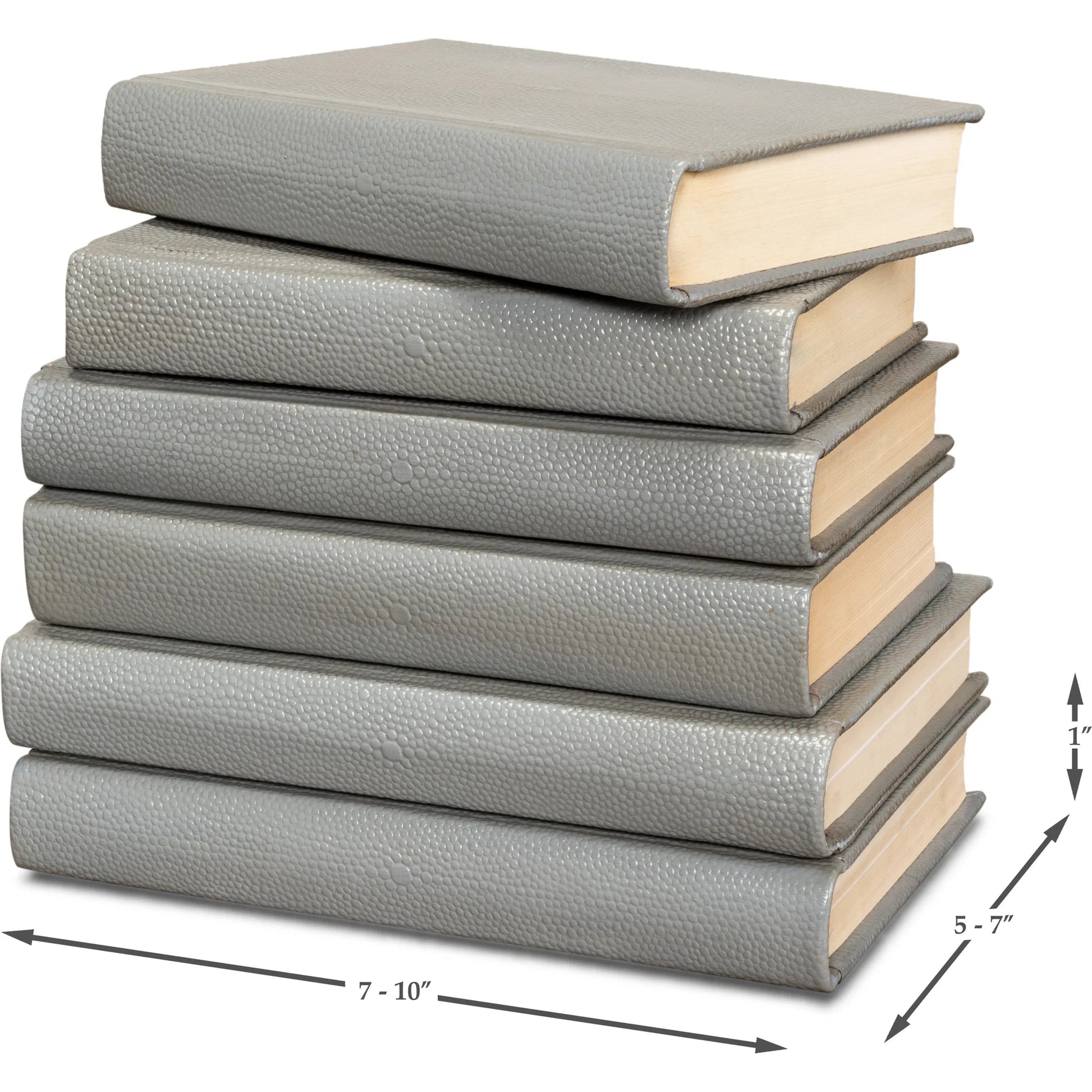 Shagreen Books by Sarreid Ltd.. Made from shagreen leather, paper in a eclectic & global style.