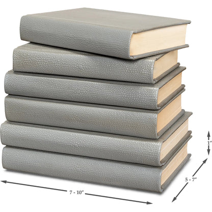 Shagreen Books by Sarreid Ltd.. Made from shagreen leather, paper in a eclectic & global style.