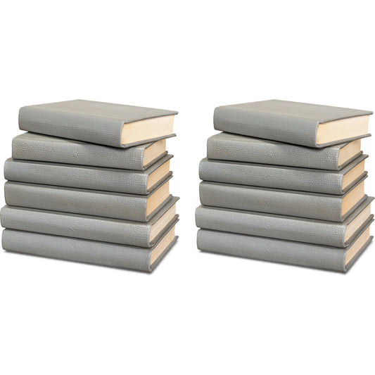 Shagreen Books by Sarreid Ltd.. Made from shagreen leather, paper in a unique style.