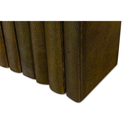 Shagreen Books by Sarreid Ltd.. Made from shagreen leather, paper in a eclectic & global style.