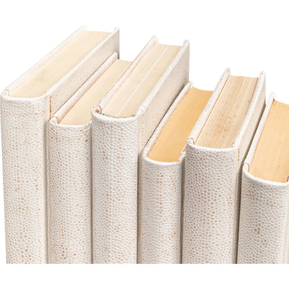 Shagreen Books by Sarreid Ltd.. Made from shagreen leather, paper in a eclectic & global style.