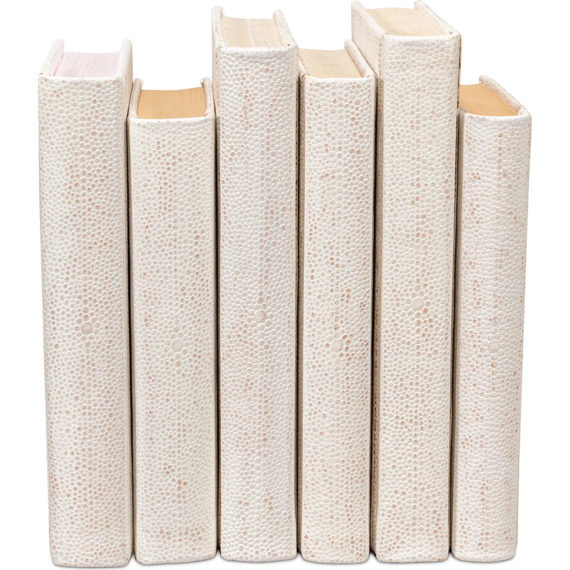 Shagreen Books by Sarreid Ltd.. Made from shagreen leather, paper in a eclectic & global style.