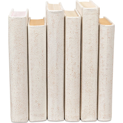 Shagreen Books by Sarreid Ltd.. Made from shagreen leather, paper in a eclectic & global style.