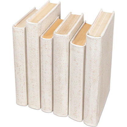 Shagreen Books by Sarreid Ltd.. Made from shagreen leather, paper in a eclectic & global style.