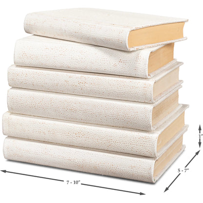 Shagreen Books by Sarreid Ltd.. Made from shagreen leather, paper in a eclectic & global style.