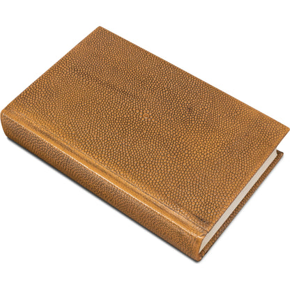 Shagreen Books by Sarreid Ltd.. Made from shagreen leather, paper in a eclectic & global style.