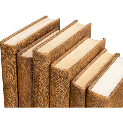 Shagreen Books by Sarreid Ltd.. Made from shagreen leather, paper in a eclectic & global style.