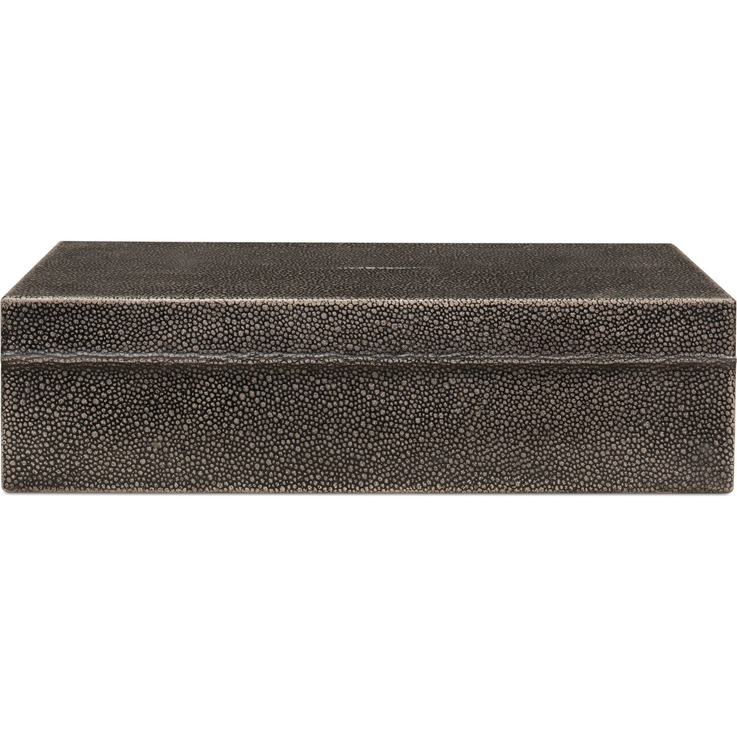 015 SI-2238638 | Additional Silo | Gastsburg Shagreen Box (Set of 2) by Sarreid Ltd.. Made from leather, paper liner in a eclectic & global style.