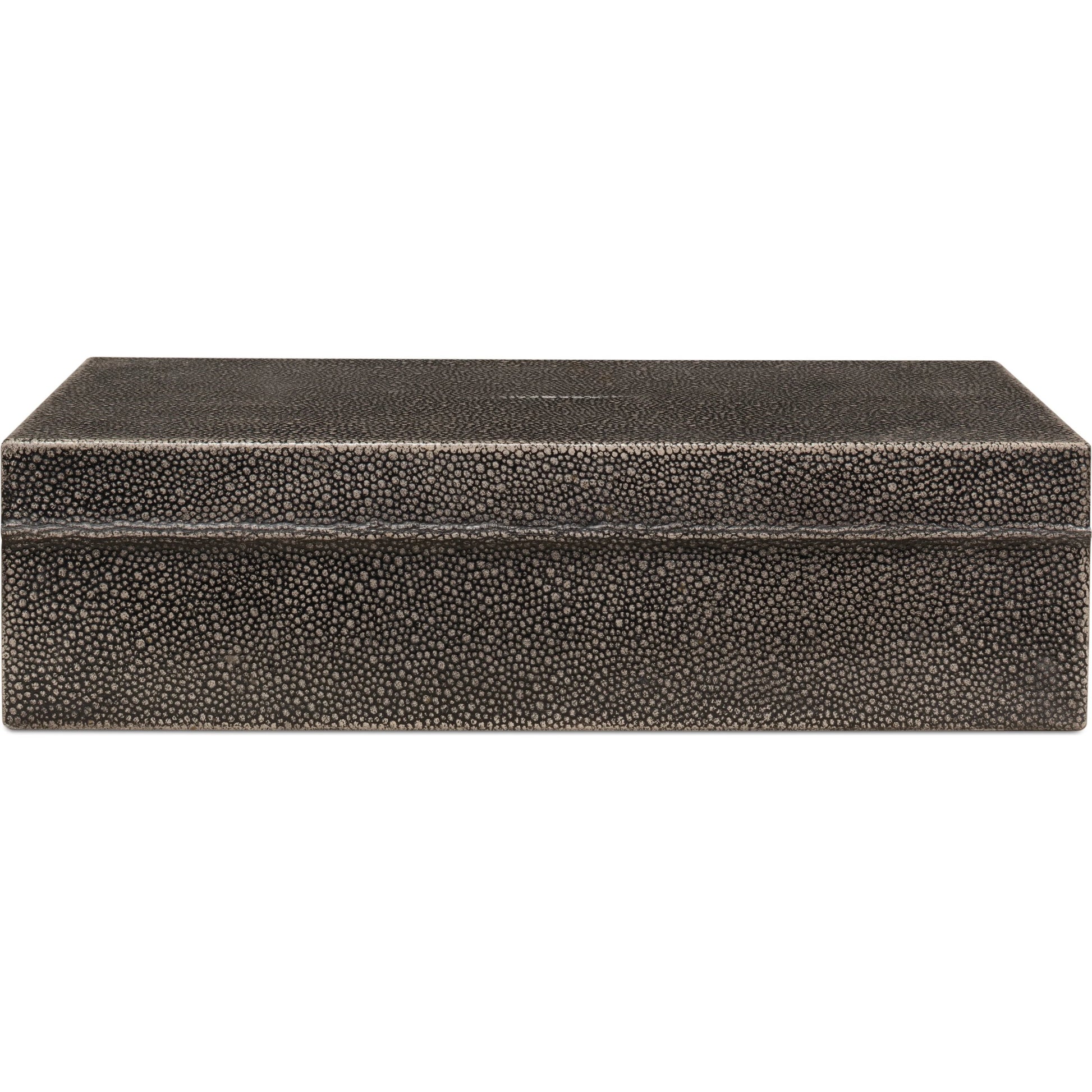 Gastsburg Shagreen Box (Set of 2) by Sarreid Ltd.. Made from leather, paper liner in a eclectic & global style.