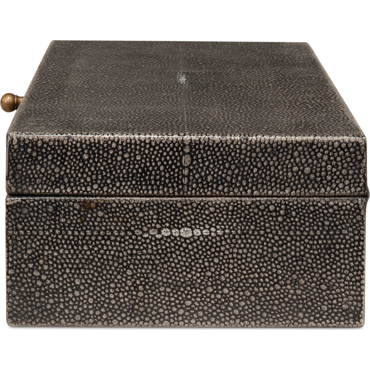 013 SI-2238638 | Additional Silo | Gastsburg Shagreen Box (Set of 2) by Sarreid Ltd.. Made from leather, paper liner in a eclectic & global style.
