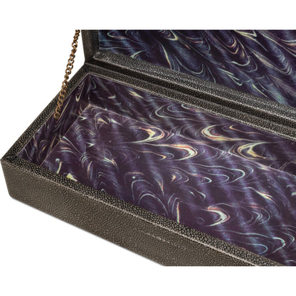 Gastsburg Shagreen Box (Set of 2) by Sarreid Ltd.. Made from leather, paper liner in a eclectic & global style.