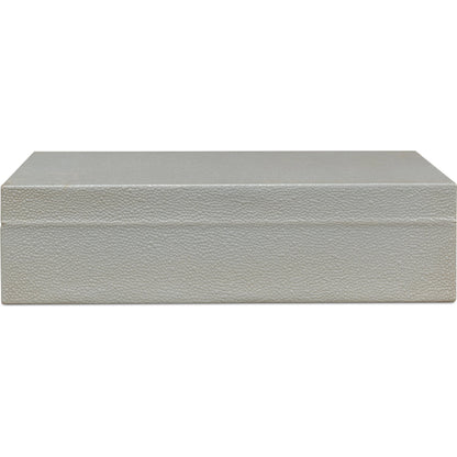 Gastsburg Shagreen Box (Set of 2) by Sarreid Ltd.. Made from leather, paper liner in a eclectic & global style.