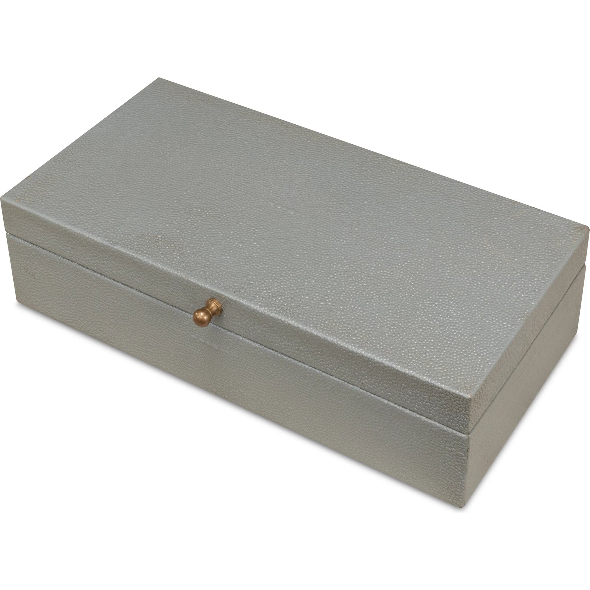 Gastsburg Shagreen Box (Set of 2) by Sarreid Ltd.. Made from leather, paper liner in a eclectic & global style.