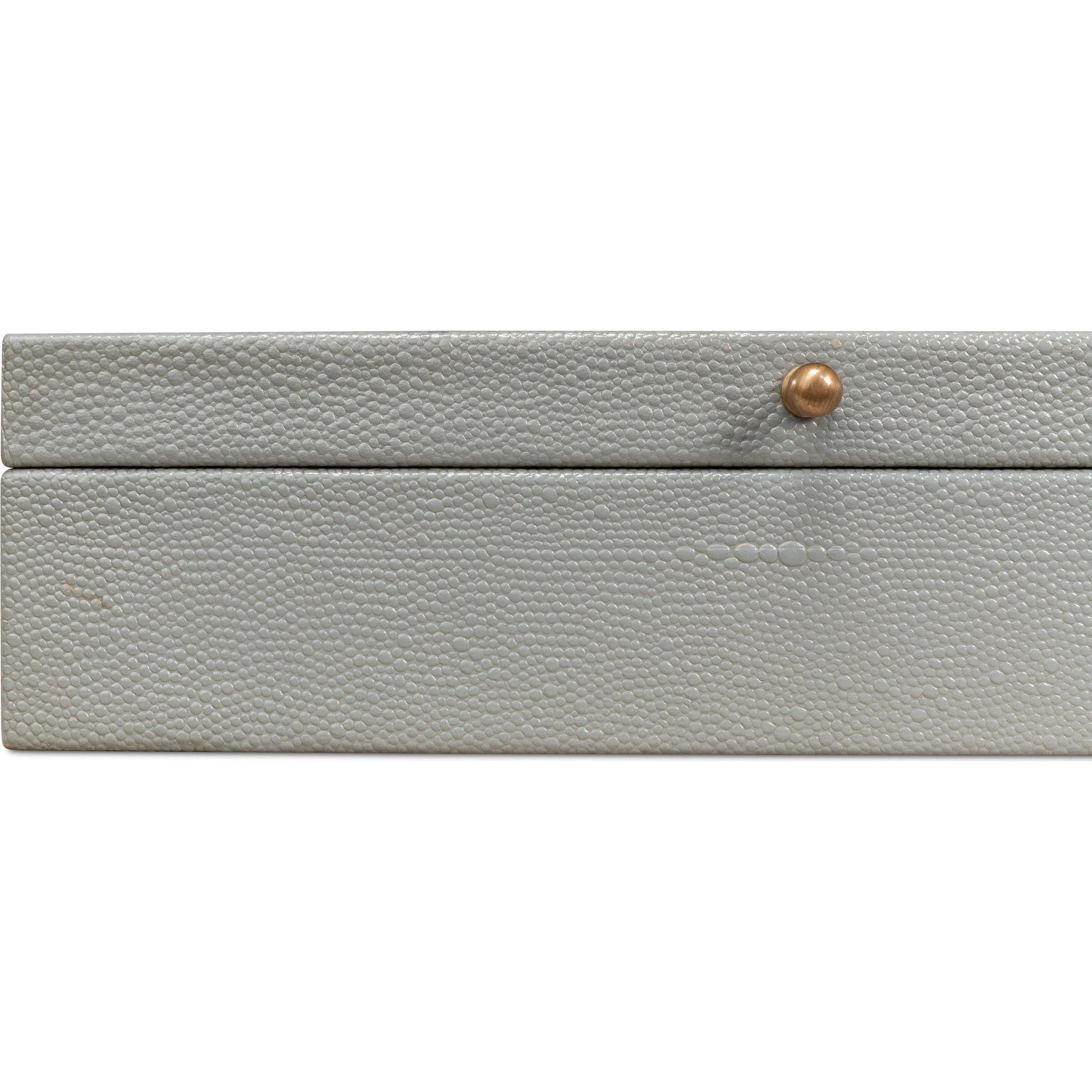 Gastsburg Shagreen Box (Set of 2) by Sarreid Ltd.. Made from leather, paper liner in a eclectic & global style.
