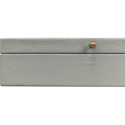 Gastsburg Shagreen Box (Set of 2) by Sarreid Ltd.. Made from leather, paper liner in a eclectic & global style.