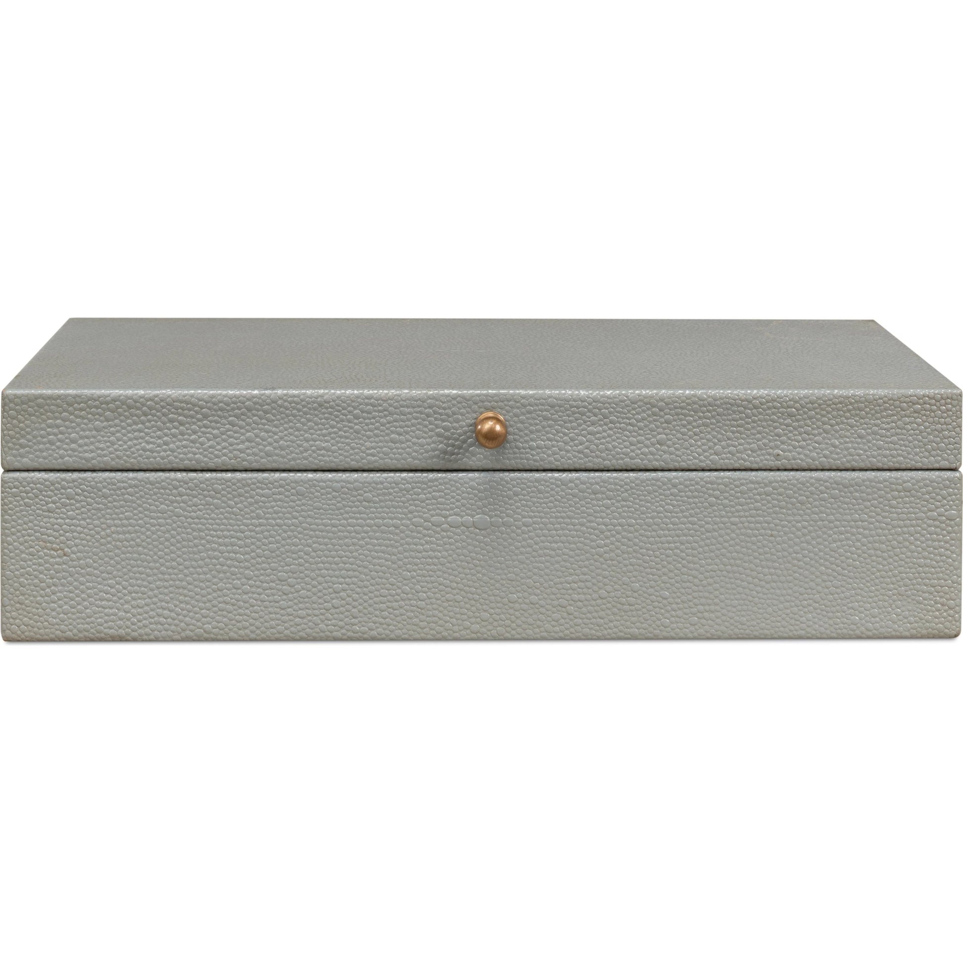 Gastsburg Shagreen Box (Set of 2) by Sarreid Ltd.. Made from leather, paper liner in a eclectic & global style.