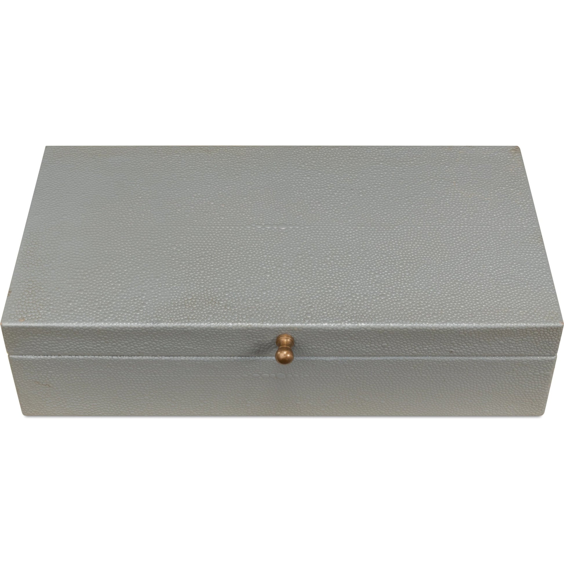 Gastsburg Shagreen Box (Set of 2) by Sarreid Ltd.. Made from leather, paper liner in a eclectic & global style.