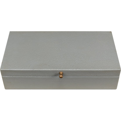 Gastsburg Shagreen Box (Set of 2) by Sarreid Ltd.. Made from leather, paper liner in a eclectic & global style.