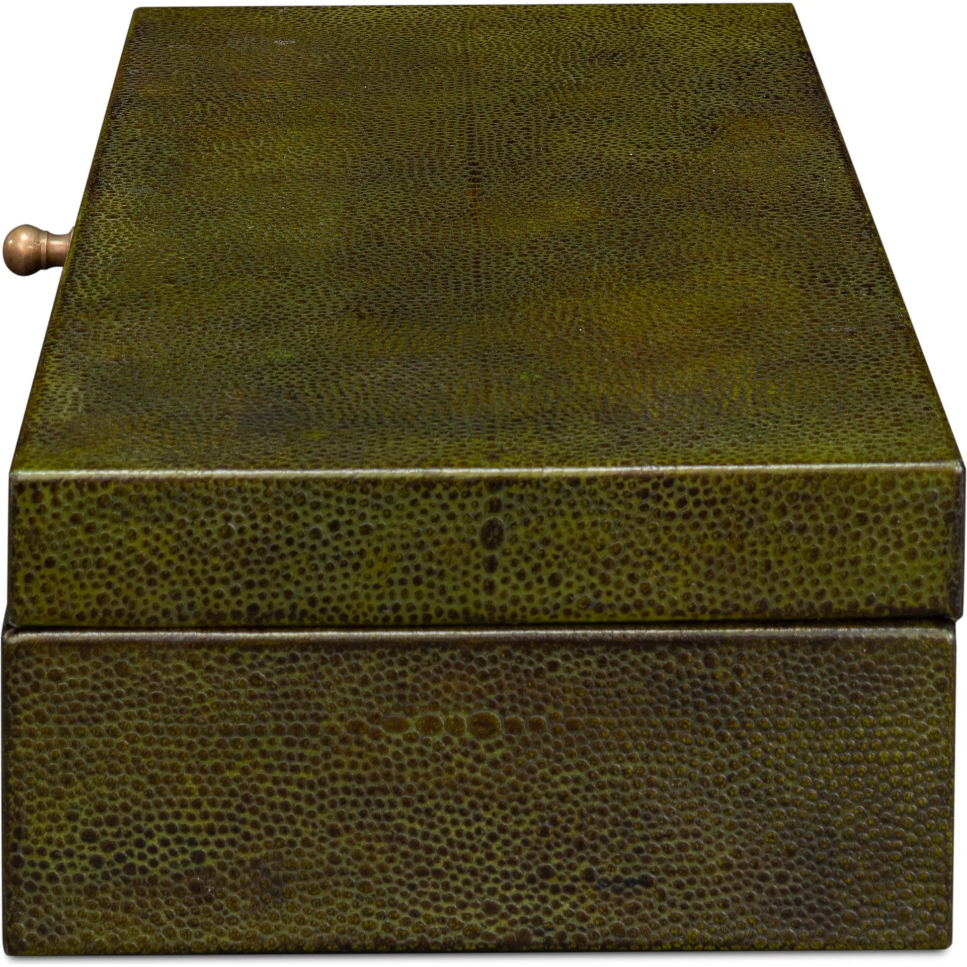 Gastsburg Shagreen Box (Set of 2) by Sarreid Ltd.. Made from leather, paper liner in a eclectic & global style.