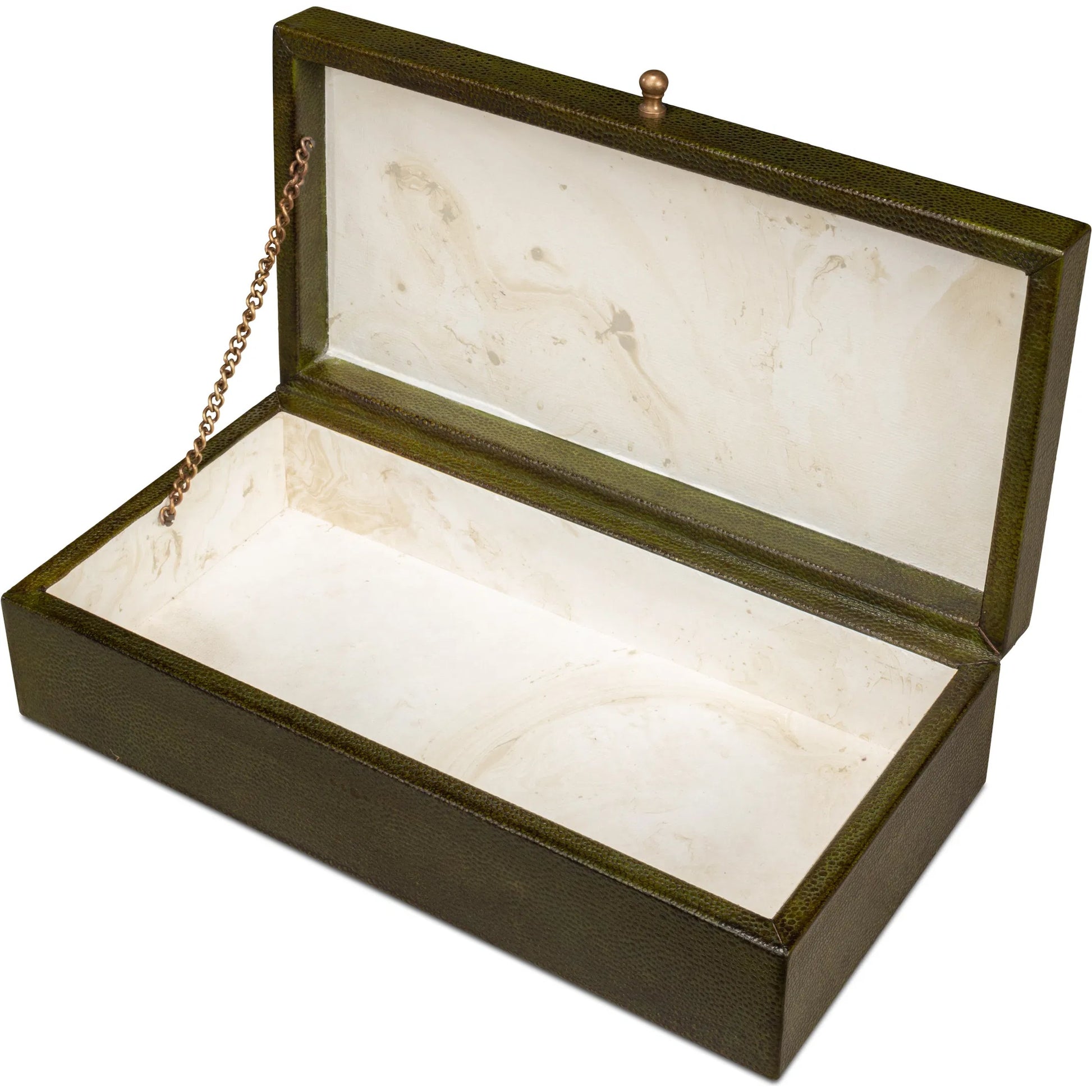 Gastsburg Shagreen Box (Set of 2) by Sarreid Ltd.. Made from leather, paper liner in a eclectic & global style.