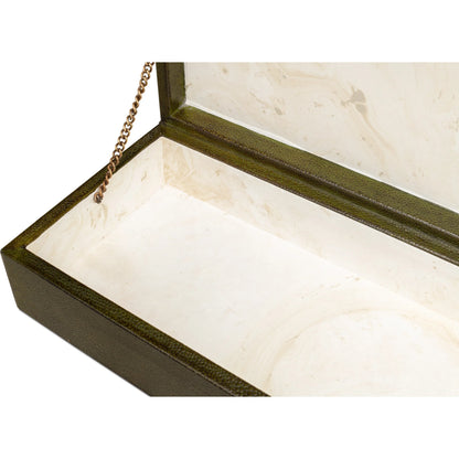 Gastsburg Shagreen Box (Set of 2) by Sarreid Ltd.. Made from leather, paper liner in a eclectic & global style.