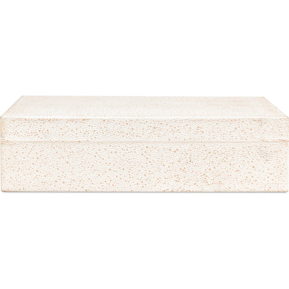 Gastsburg Shagreen Box (Set of 2) by Sarreid Ltd.. Made from leather, paper liner in a eclectic & global style.