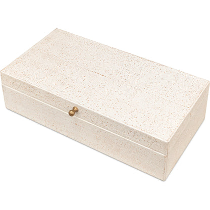 Gastsburg Shagreen Box (Set of 2) by Sarreid Ltd.. Made from leather, paper liner in a eclectic & global style.