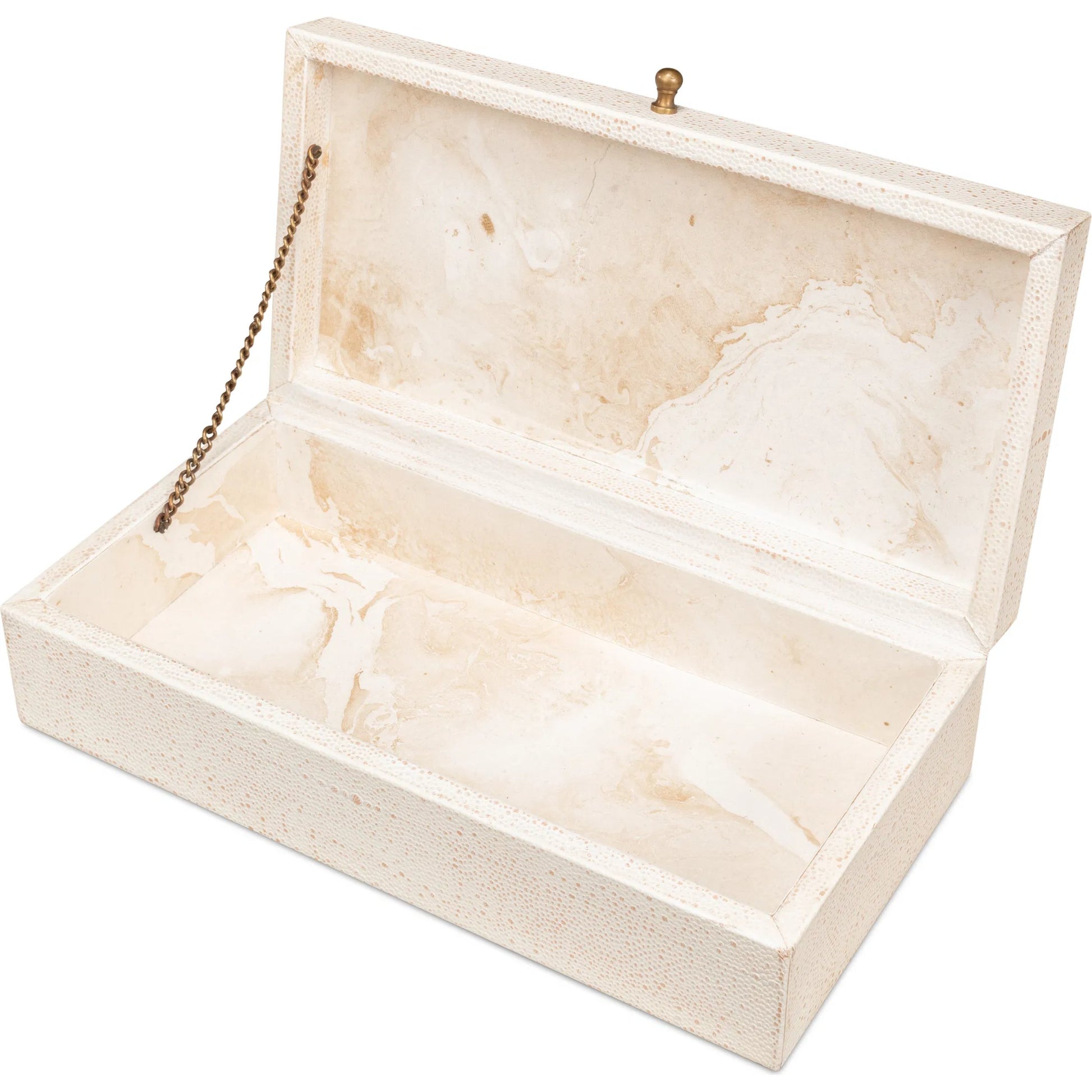 Gastsburg Shagreen Box (Set of 2) by Sarreid Ltd.. Made from leather, paper liner in a eclectic & global style.