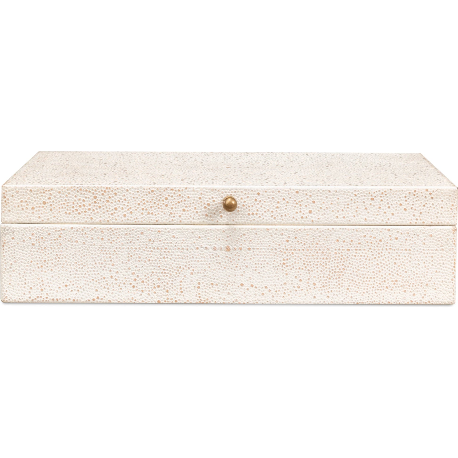Gastsburg Shagreen Box (Set of 2) by Sarreid Ltd.. Made from leather, paper liner in a eclectic & global style.