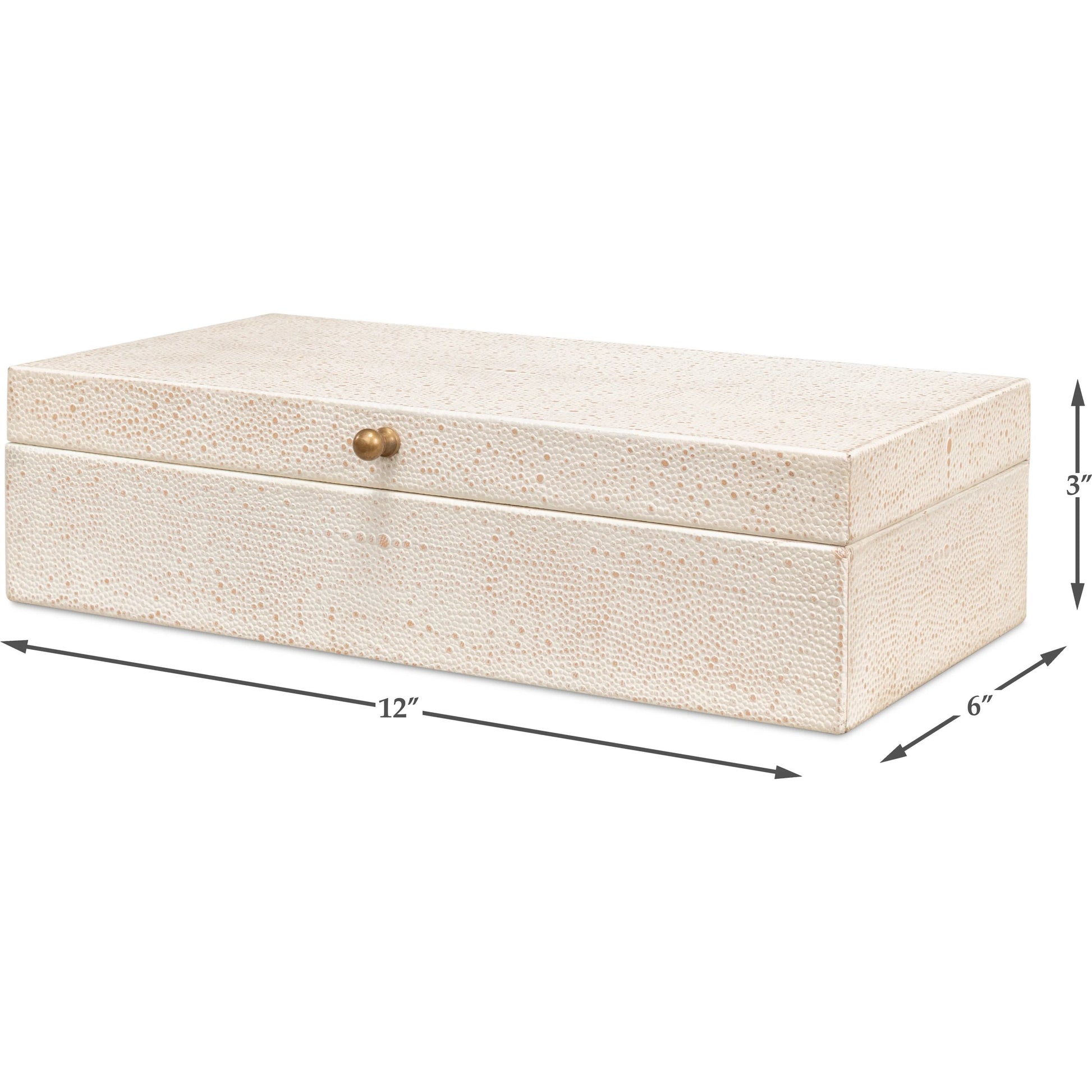 Gastsburg Shagreen Box (Set of 2) by Sarreid Ltd.. Made from leather, paper liner in a eclectic & global style.