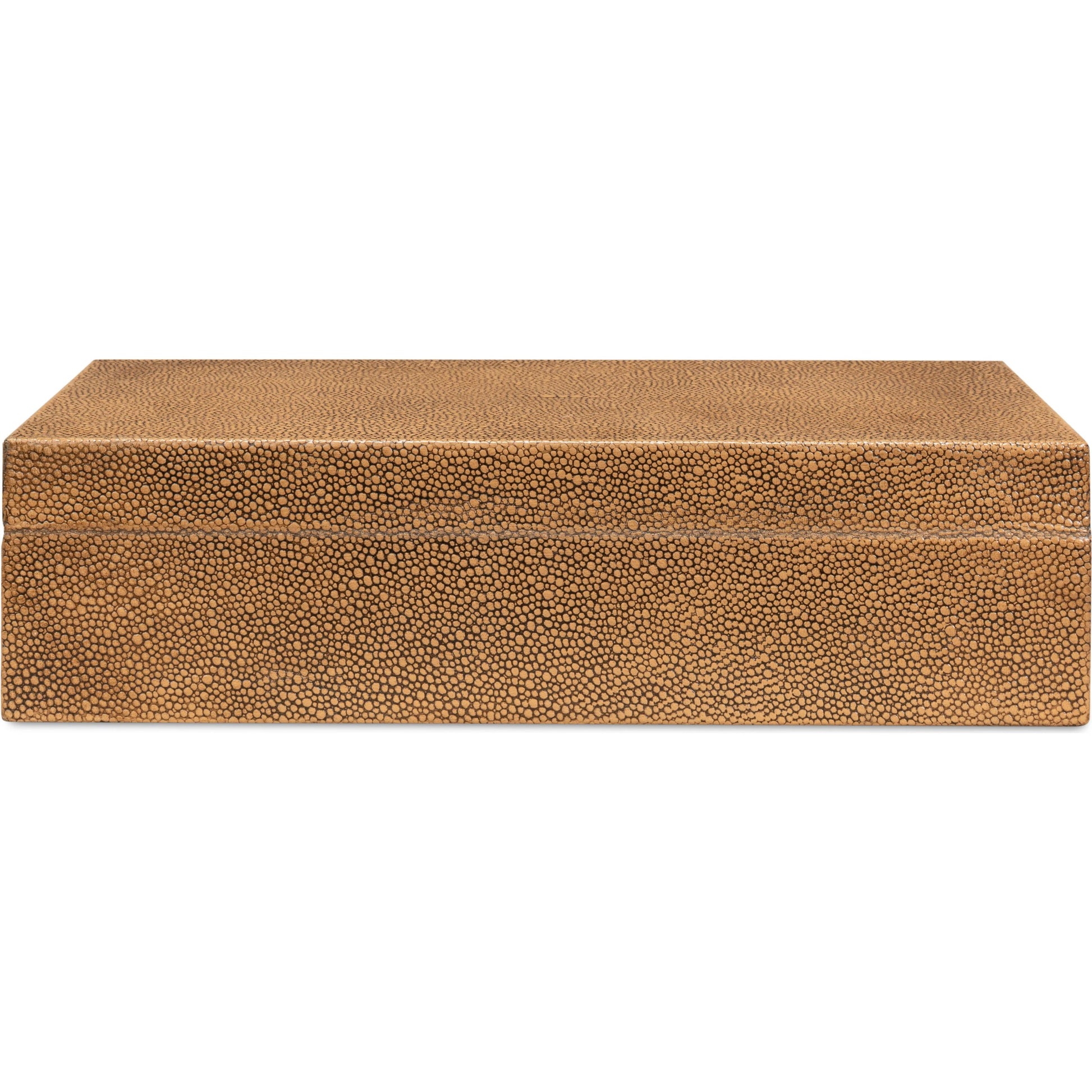 Gastsburg Shagreen Box (Set of 2) by Sarreid Ltd.. Made from leather, paper liner in a eclectic & global style.