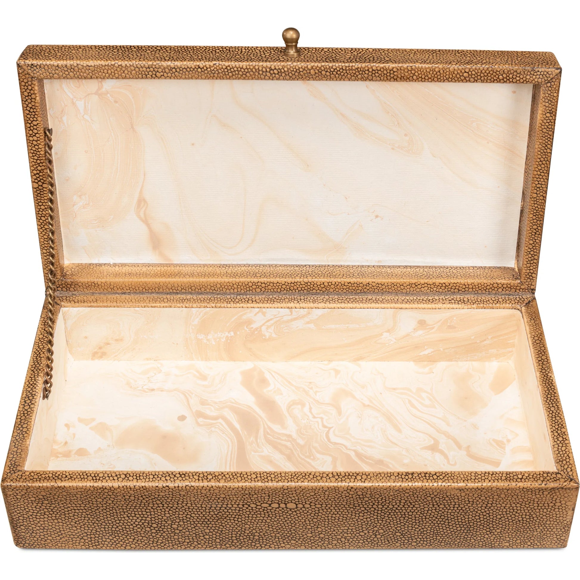 Gastsburg Shagreen Box (Set of 2) by Sarreid Ltd.. Made from leather, paper liner in a eclectic & global style.