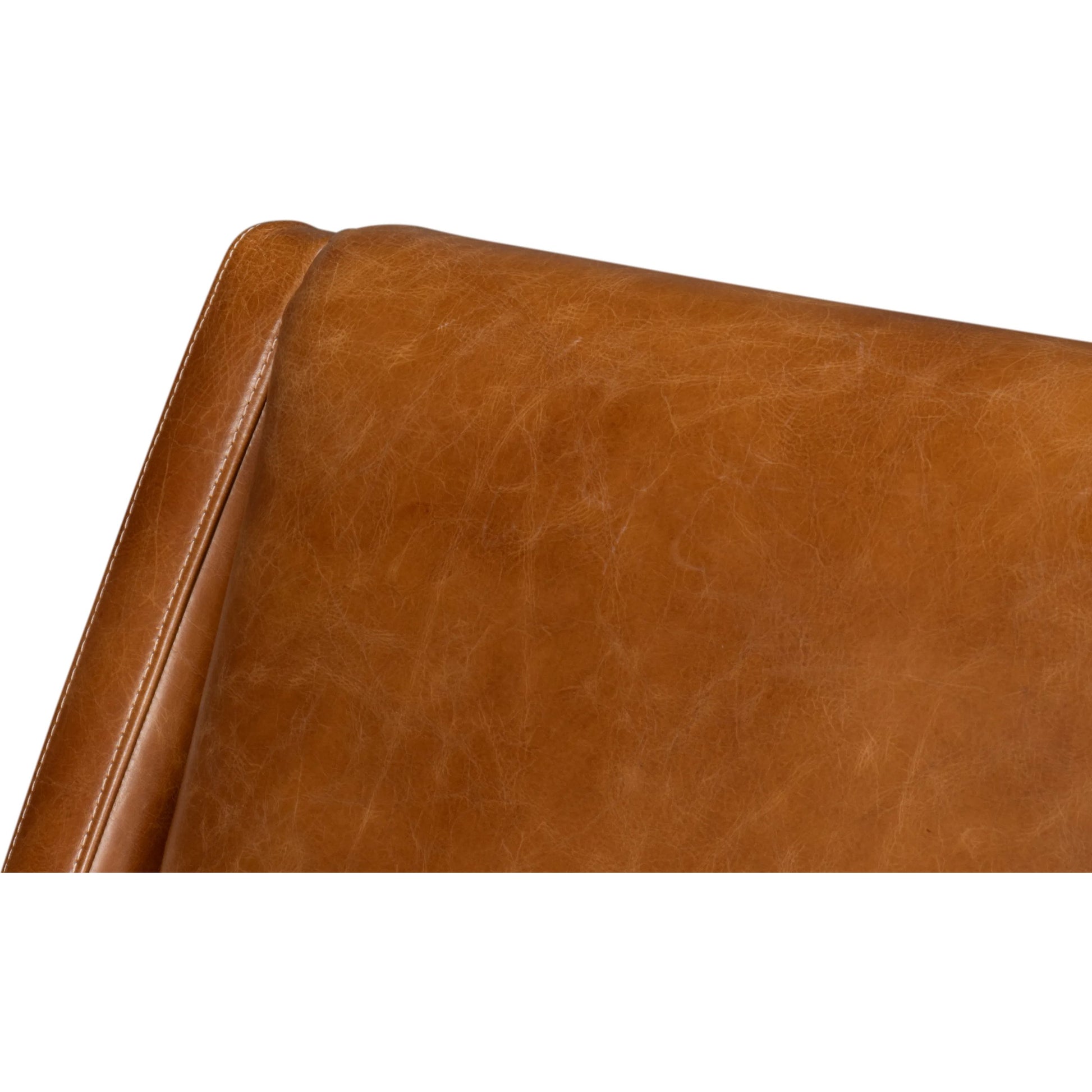 Brandy Accent Chair by Sarreid Ltd.. Made from leather, wood in a unique style.