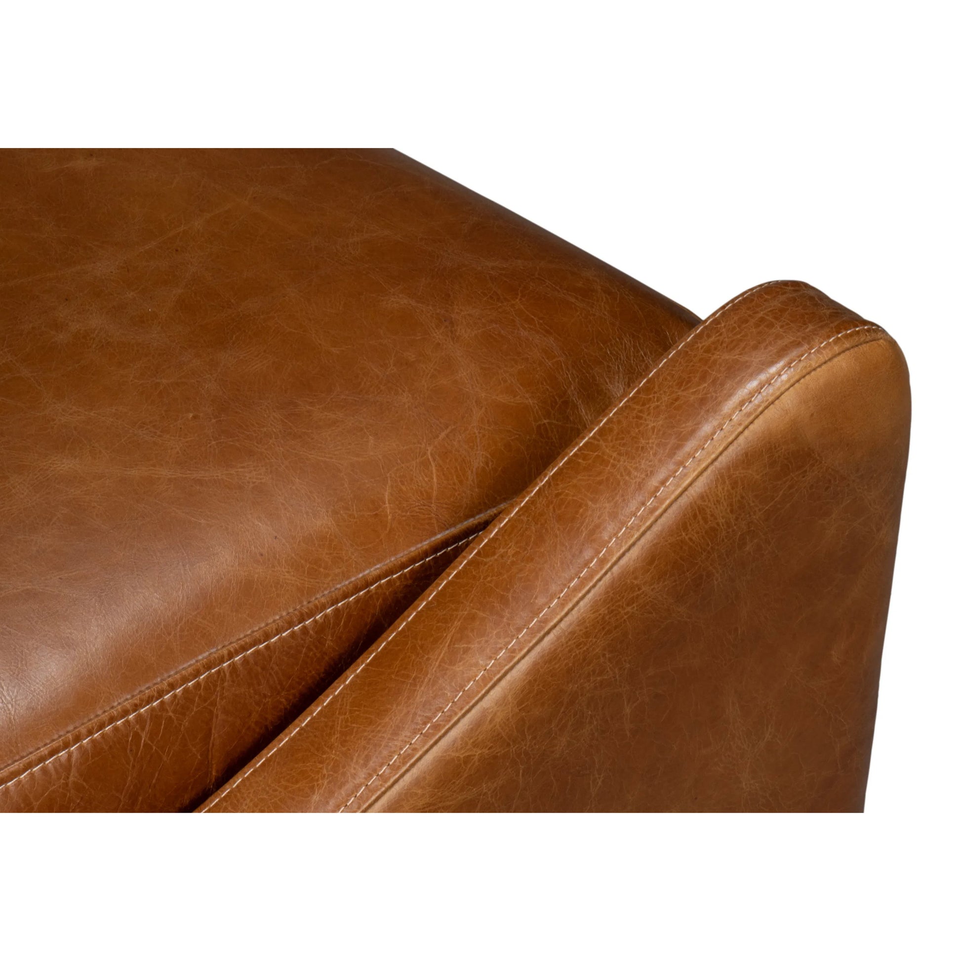 Brandy Accent Chair by Sarreid Ltd.. Made from leather, wood in a unique style.