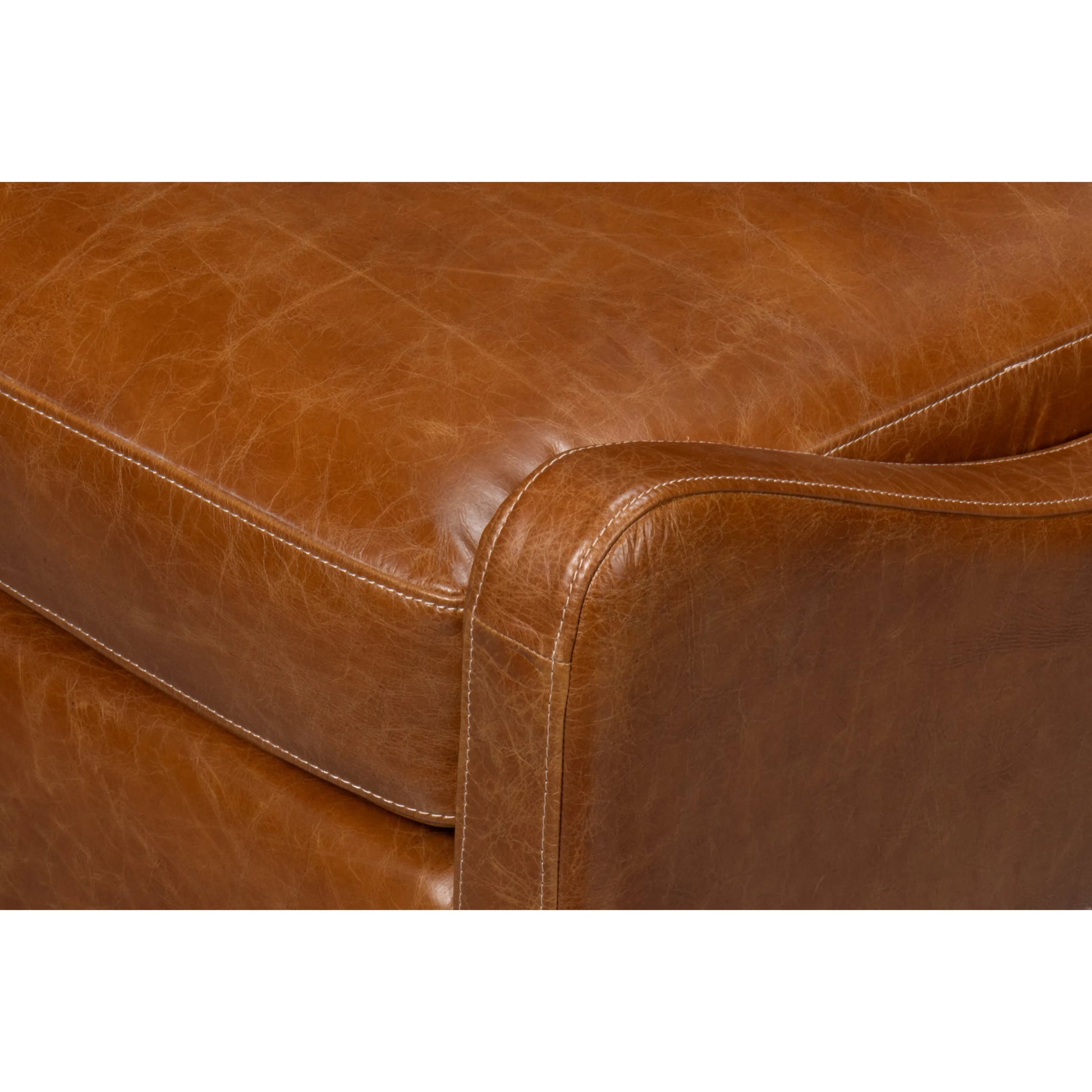 Brandy Accent Chair by Sarreid Ltd.. Made from leather, wood in a unique style.