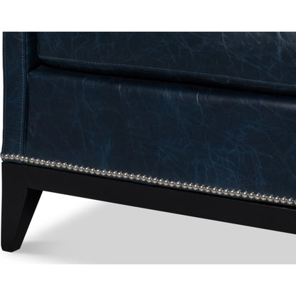 Brandy Accent Chair by Sarreid Ltd.. Made from leather, wood in a unique style.
