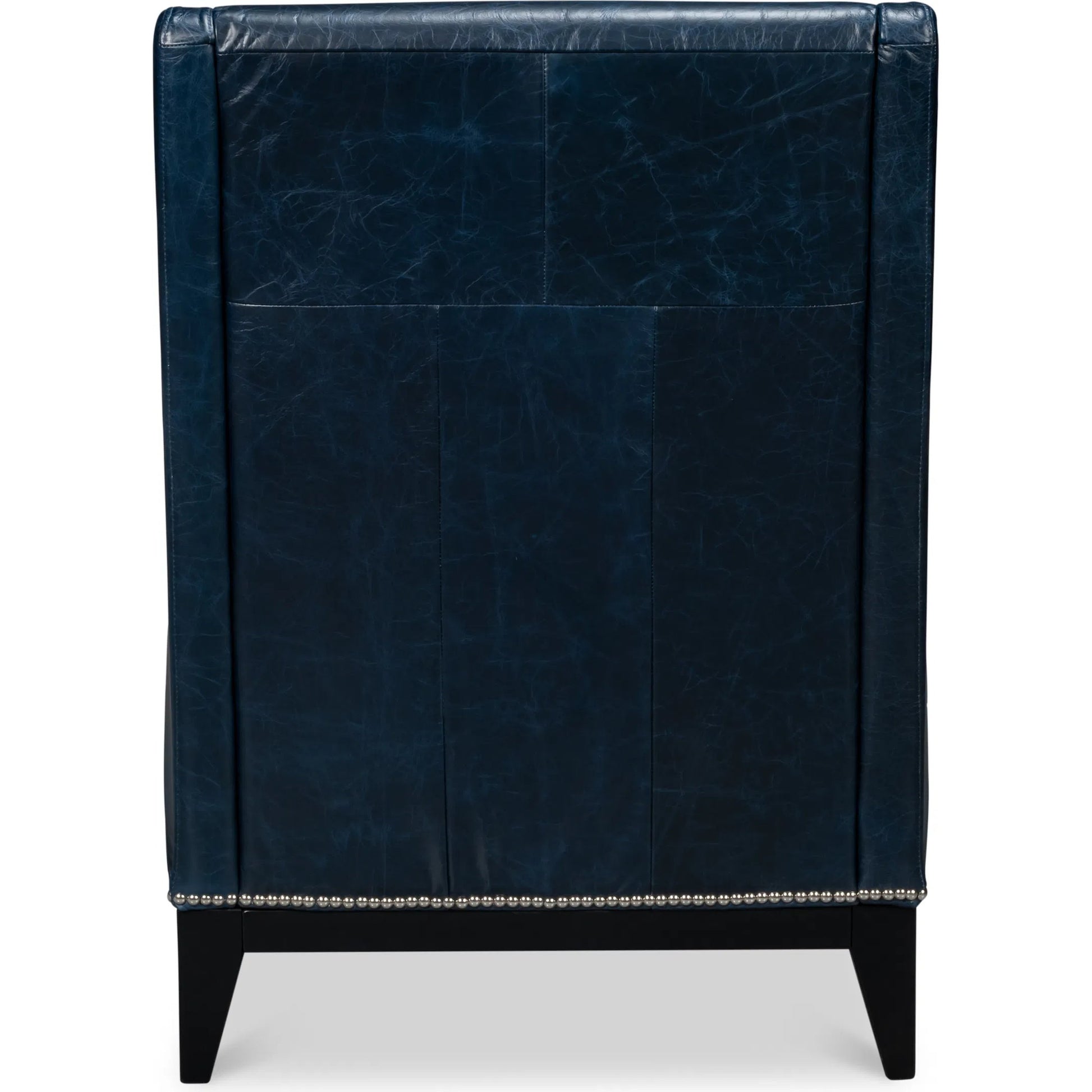Brandy Accent Chair by Sarreid Ltd.. Made from leather, wood in a unique style.